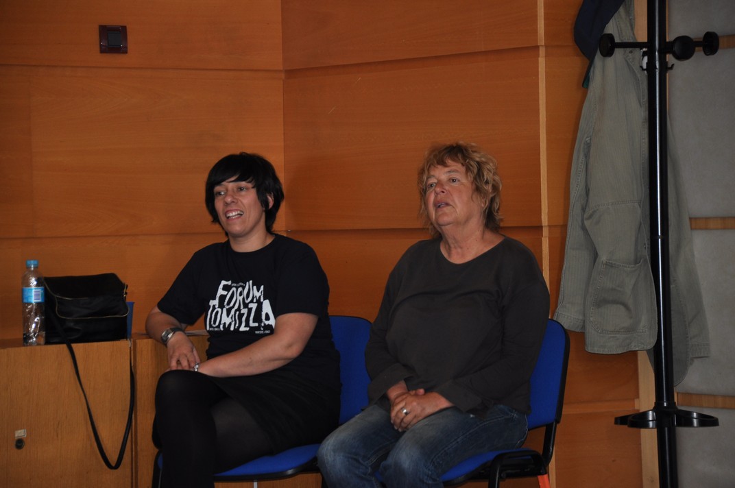Knjižničarka Ivana Martinčić i kustosica Maja Briski