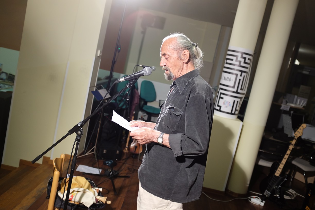 Stamen Milovanović, Gradska knjižnica Umag / Biblioteca civica Umago, 19. Forum Tomizza, 18. 5. 2018. (foto: Zaneto Paulin)