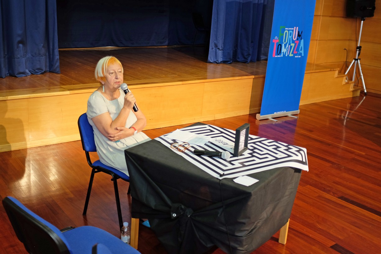 Janja Beč-Neumann, Zajednica Talijana „Fulvio Tomizza“ Umag / Comunità degli Italiani “Fulvio Tomizza“ Umago, 19. Forum Tomizza, 18. 5. 2018. (foto:Zaneto Paulin)