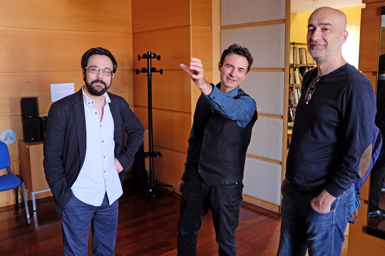 Igor Štiks, Neven Ušumović, Tomislav Bogdan, Zajednica Talijana „Fulvio Tomizza“ Umag / Comunità degli Italiani “Fulvio Tomizza“ Umago, 19. Forum Tomizza, 18. 5. 2018. (foto:Zaneto Paulin)