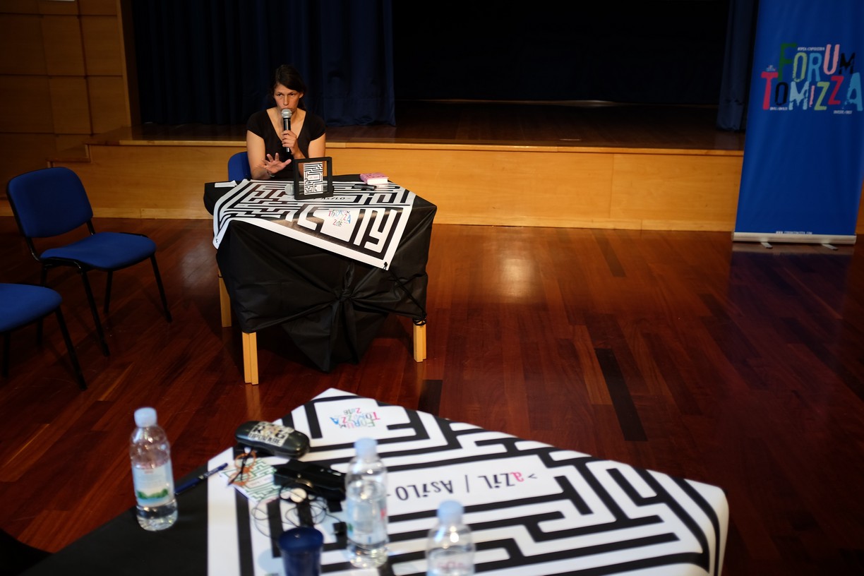 Ana Sarah Lunaček Brumen, Zajednica Talijana „Fulvio Tomizza“ Umag / Comunità degli Italiani “Fulvio Tomizza“ Umago, 19. Forum Tomizza, 18. 5. 2018. (foto:Zaneto Paulin)