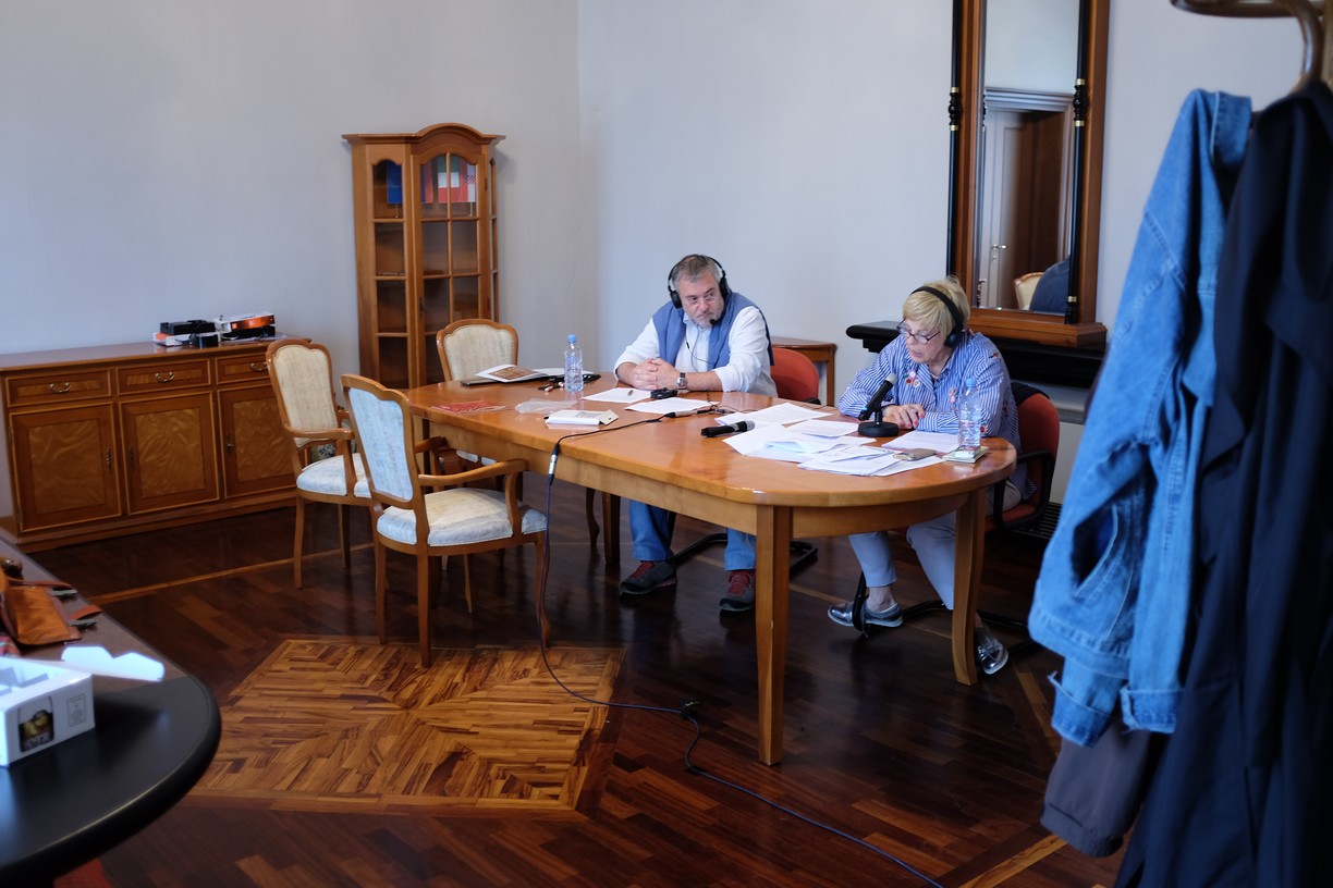 Prevajalca: Jan Vanek, Devana Jovan, Simpozij / Convegno, 19. Forum Tomizza, Palača Gravisi / Palazzo Gravisi, Skupnost Italijanov / Comunità degli Italiani „Santorio Santorio“, Koper / Capodistria, 17. 5. 2018 (foto Zaneto Paulin)