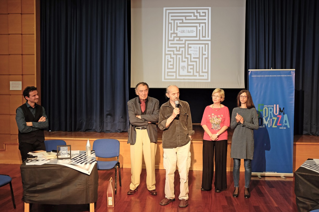 Lapis Histriae 2018: Neven Ušumović, Milan Rakovac, Stamen Milovanović, Laura Marchig, Tea Tulić,, Zajednica Talijana „Fulvio Tomizza“ Umag / Comunità degli Italiani “Fulvio Tomizza“ Umago, 19. Forum Tomizza, 18. 5. 2018. (foto: Zaneto Paulin)