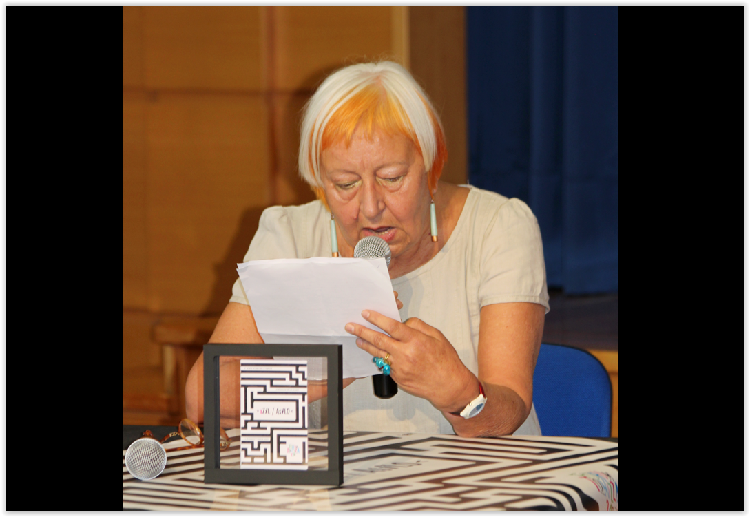 Janja Beč-Neumann, Zajednica Talijana „Fulvio Tomizza“ Umag / Comunità degli Italiani “Fulvio Tomizza“ Umago, 19. Forum Tomizza, 18. 5. 2018. (foto: Mijat Gavran)