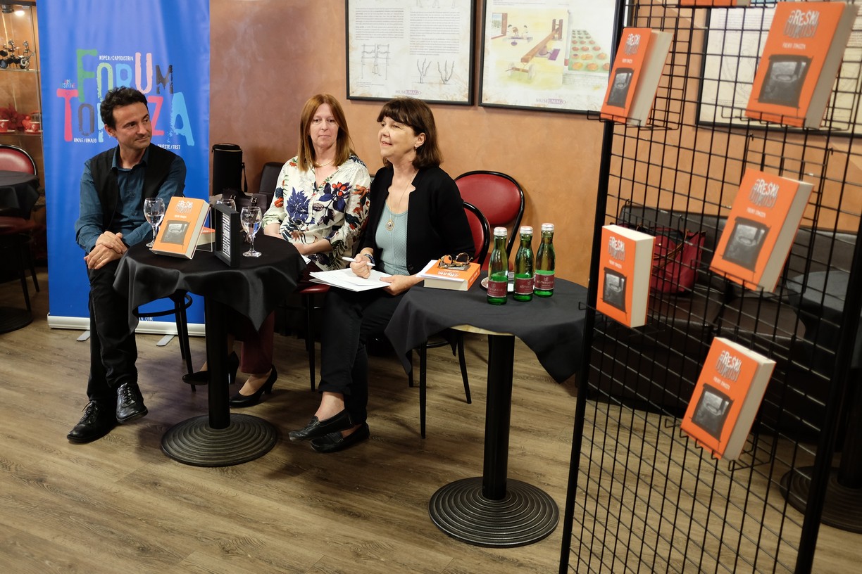 Neven Ušumović, Lorena Monica Kmet, Sanja Roić, Circolo, Umag / Umago, 19. Forum Tomizza, 18. 5. 2018. (foto: Zaneto Paulin)